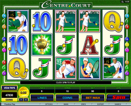 Centre Court Slot Screenshot